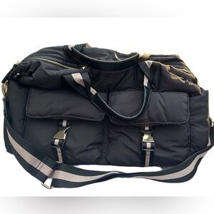 Tommy Bahama Black Duffel Bag with Shoulder Strap